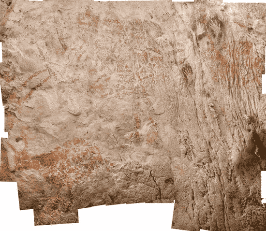 在婆罗洲洞穴发现的世界上最古老的动物图画是一种奇怪的牛兽